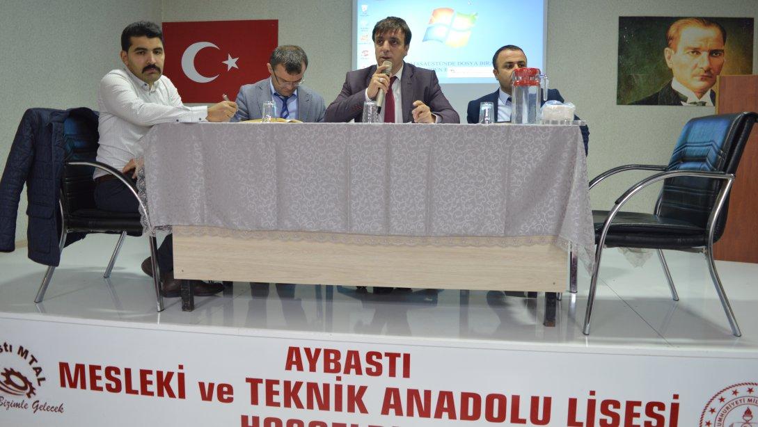 Milli Eğitim  Müdürümüz Osman ÇAKIR  Okullardaki Deprem Güvenliği ve Taşımalı Öğretim Planlama Komisyon Toplantısını Yaptı 